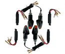 4 LED Indicators Black Resistors [E-Mark] - Kawasaki KX KMX 125 250-1