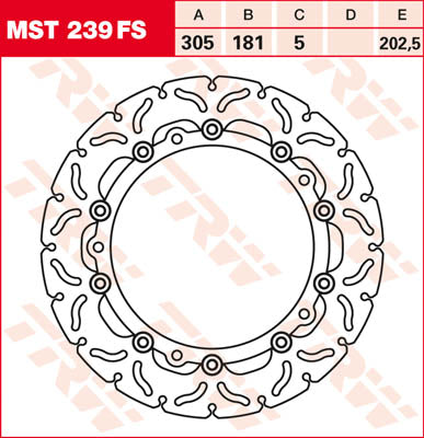 Bremsscheibe schwimmend - MST239FS