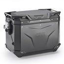 Trekker Outback EVO 48 alumiininen sivukotelo, musta – oikea, 48 litraa / SMART SECURITY LOCK