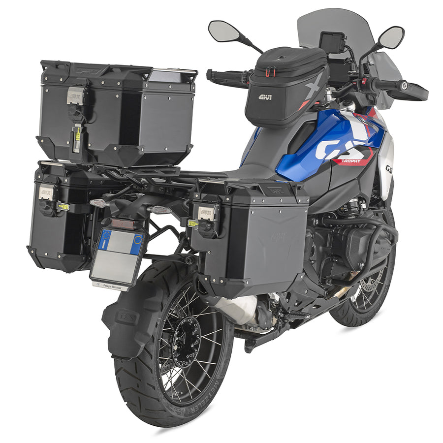 Alu-Topcase schwarz Trekker Outback EVO Monokey – 42 Liter / SMART SECURITY LOCK