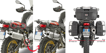 BMW F 800 GS [GIVI] - Seitenkoffer-Träger abnehmbar für MONOKEY® oder RETRO FIT Koffer