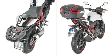 Honda CB 750 Hornet [2023-2025] - Top case carrier for Monokey/Monolock, with M5 plate