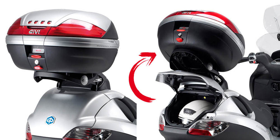Piaggio MP3 125 [2006–2011] – Topcaseträger für Monolock, mit Platte