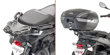 BMW C 400 X [GIVI] - Top case carrier for MONOKEY® or MONOLOCK® cases to be mounted with the MONOKEY® plate M5