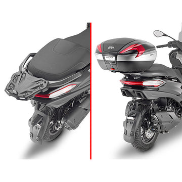 Piaggio MP3 HPE 400-400 Sport - 530 Exclusive [GIVI] - Topcase Träger für MONOKEY® oder MONOLOCK® Koffer zu montieren