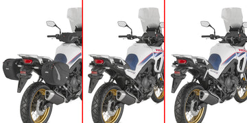 Honda XL 750 Transalp E-Clutch [GIVI] - Pair of specific retractable Stealth mounts made of fiberglass reinforced