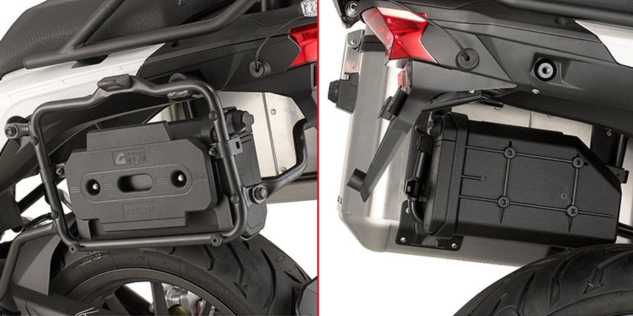 Triumph Tiger 800 XR [2018–2019] – Montagekit für S250 Werkzeugbox an PL8712 Träger