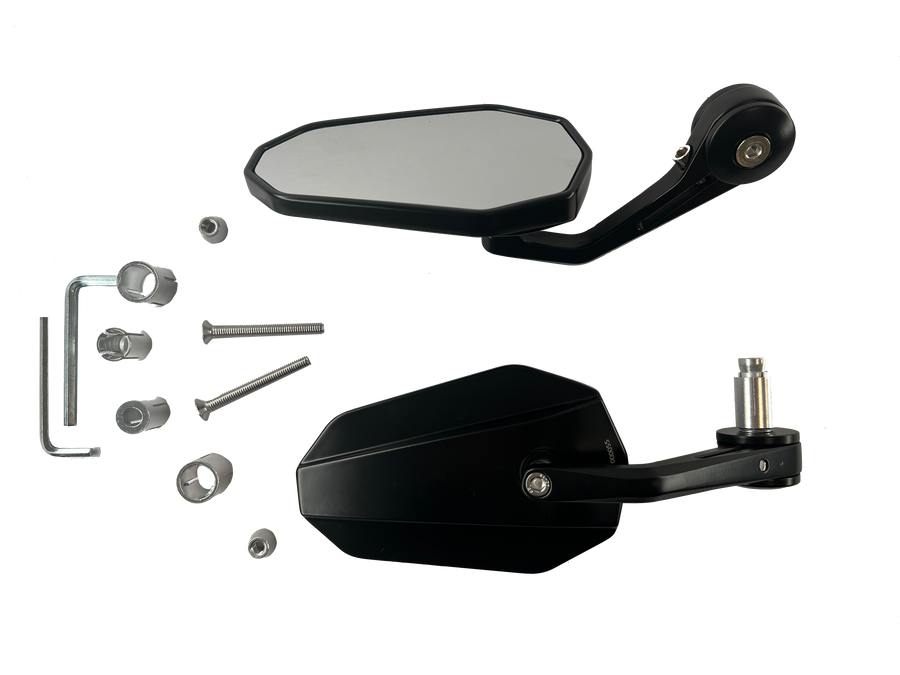 Handlebar end mirrors 2 pieces [E-mark] - Honda Africa Twin RD01 RD03 RD04 RD07 XL 650
