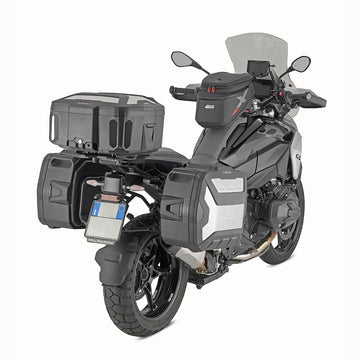 Monokey Koffer XSPACE schwarz, mit Cover aus elox. – Aluminium, erweiterbar von 27 auf 36 Liter
