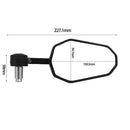 Handlebar end mirrors 2 pieces [E-mark] - Triumph Tiger 855i 900 955i 1050 1200-3