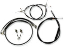 Harley Davidson Fxsb [LA CHOPPERS] - Standard Black Vinyl Handlebar Cable/Brake Line Kit