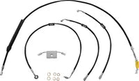 Harley Davidson Fxdrs 114 [LA CHOPPERS] - Standard Black Vinyl Handlebar Cable/Brake Line Kit