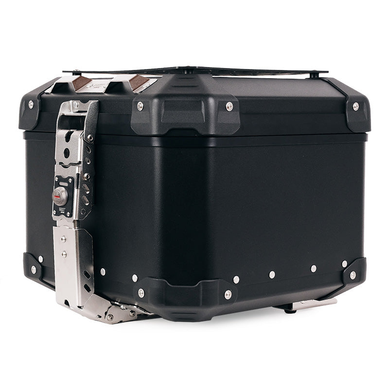 BMW F 450 GS [2026-] - Atlas 44L Universal-Aluminium-Topcase + Gepäckträger mit Soziusgriffen
