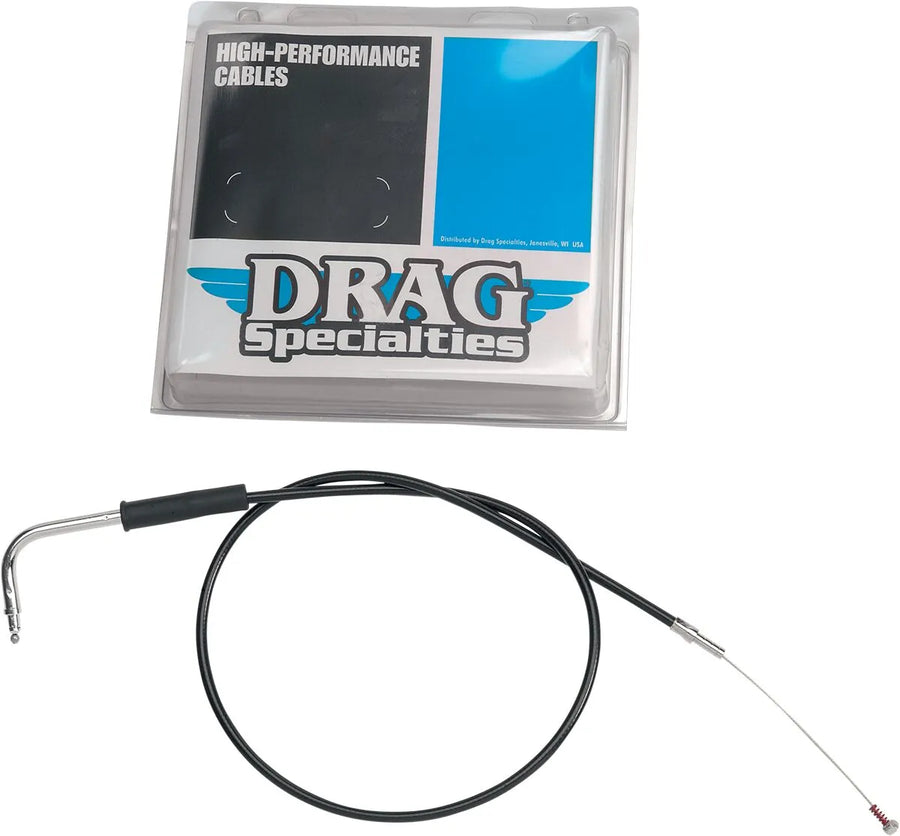 harley davidson flhri [DRAG SPECIALTIES] – Schwarzes Vinyl Gas-/Leerlaufseil