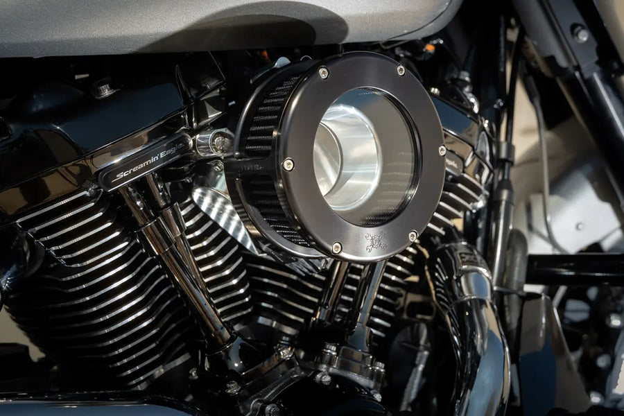 Harley-Davidson FLSTSE2 1800 Softail CVO [2011] - BA ilmansuodatinsarja - Viimeistely: musta, kirkas - Kuva 2
