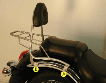 Kawasaki vn 900 CLA [2006-2017] - Sissybar matkatavaroilla