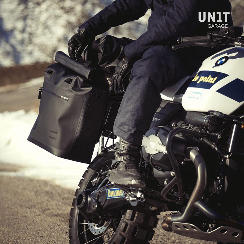BMW R nineT 1200 Roadster [2014-2023] - Khali Seitentasche aus TPU 35L - 45L + Aluminiumplatte