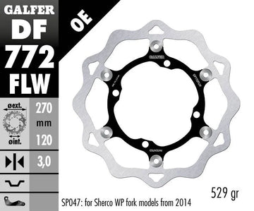 Sherco 5.1 510 I Supermoto [2008] - brake disc - picture 2