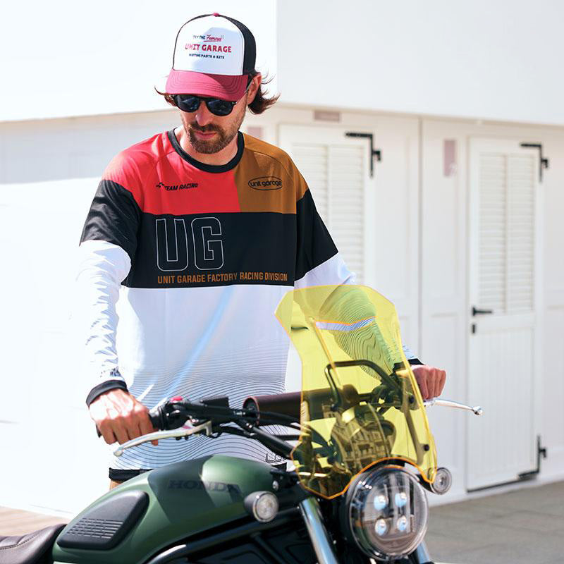 BMW R nineT 1200 Pure [2017-2023] - Vintage Unitgarage Trucker Hut weiß/rot