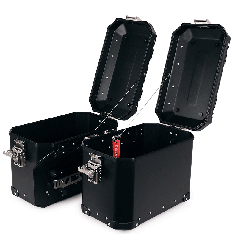 BMW F 450 GS [2026-] - Atlas Aluminium-Seitenkoffer-Set 48L + 41L + Atlas Aluminium-Satteltaschenrahmen