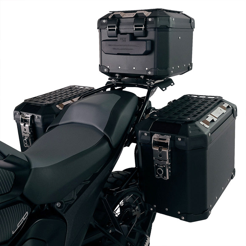 BMW R 12 G/S [2025-2026] - Atlas Aluminium-Seitenkoffer-Set 48L+41L + Atlas BMW R12 G/S Aluminium-Satteltaschenrahmen