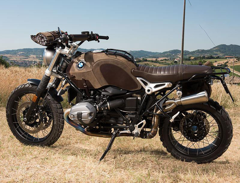 BMW R nineT 1200 Pure [2017-2023] - Tankabdeckung aus Leder mit Gepäckträger