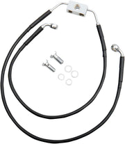 Harley Davidson Fxdwg [DRAG SPECIALTIES] – Verlängertes Bremsleitungs-Kit aus schwarzem Vinyl