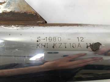 Kawasaki Z 1100 KZT10A [1984] - Pakokaasun äänenvaimennuksen ihottuma kromi oikealla - 0