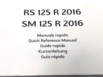 SWM RS 125 R B2 [2020] - Käyttöohjekirja - 0