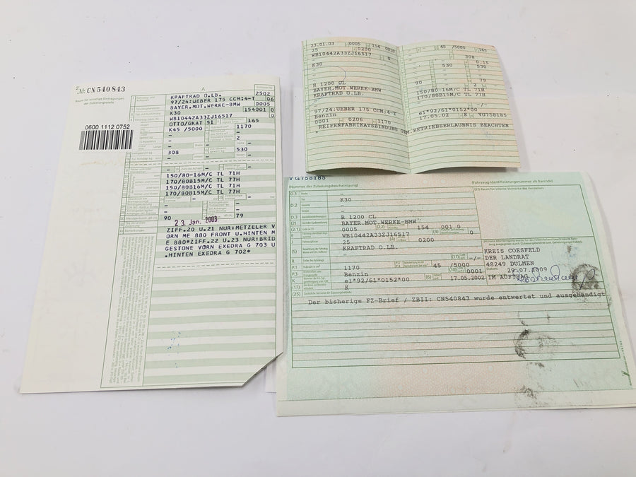 BMW R 1200 CL K30 [2003] - Kehys papereilla