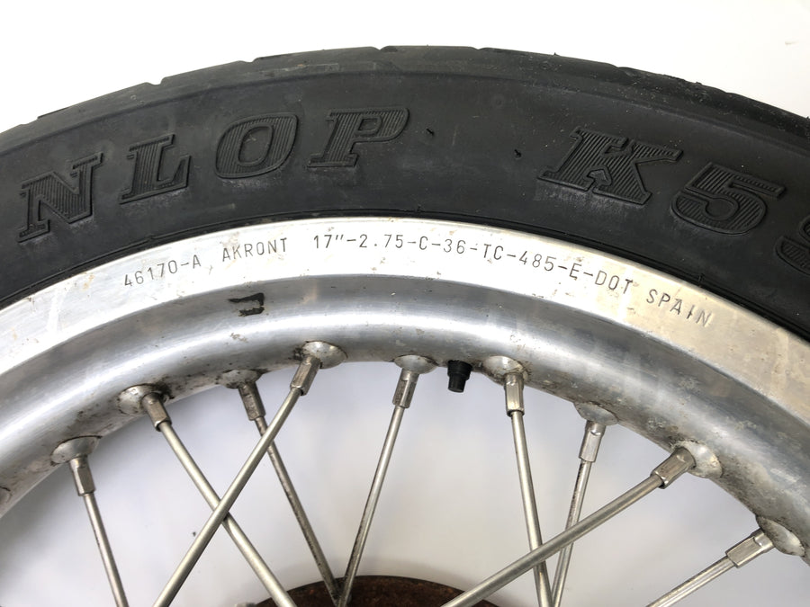 Cagiva Elefant 650 [1984] - takapyörän reuna ketjupyörä- ja jarrulevyllä