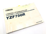 Default Title Yamaha YZF 750 R 4HN [1995] - Operating instructions manual operating instructions