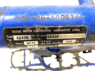 Suzuki DR 350 SK42B [1991] - Kehys papereilla - 0