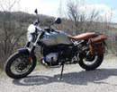 BMW R nineT 1200 Urban G/S (hoher Auspuff) [2017-2023] - Zwei Seitentaschen aus Leder + Doppelrahmen NineT