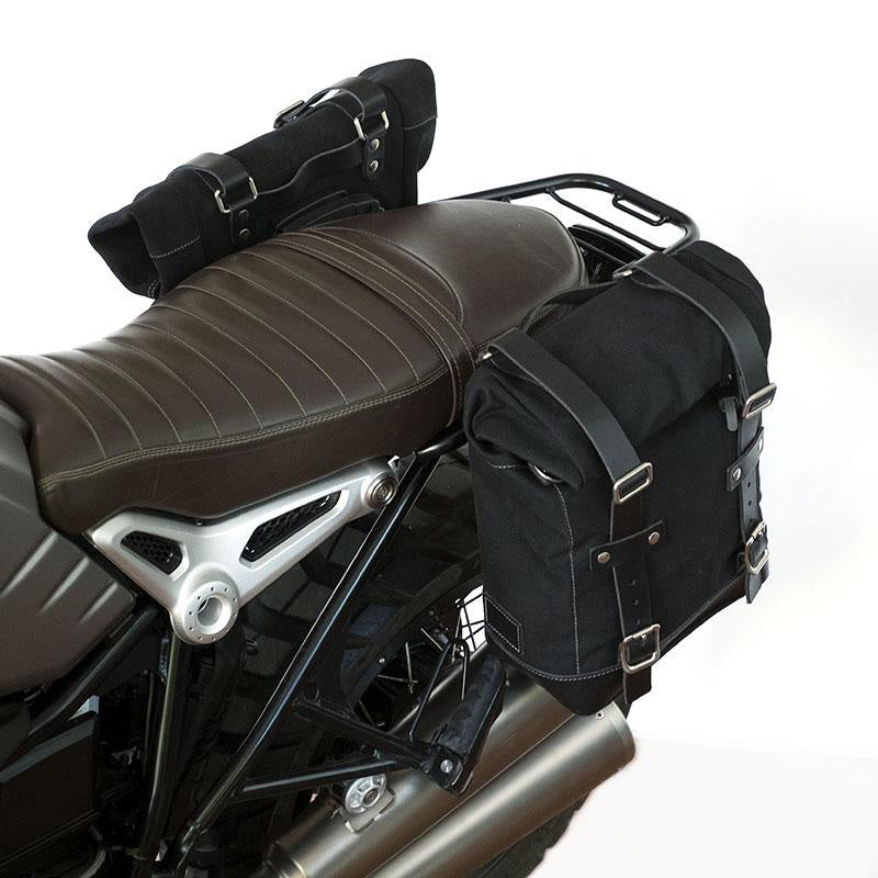 BMW R nineT 1200 Pure [2017-2023] - Zwei Seitentaschen aus Leder + Symmetrischer Doppelrahmen