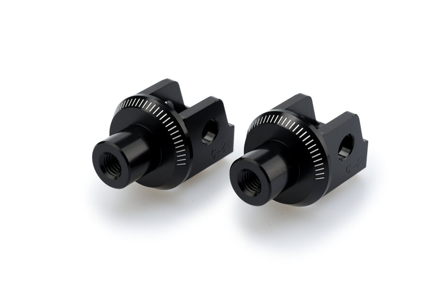 SUZUKI DL 800 V-STROM [2025] – Adapter Fußrasten- Gummipad "Rider" – Schwarz