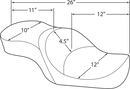 harley davidson touring [DRAG SPECIALTIES] – Matalaprofiilinen touring-istuin-4