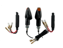 2 LED Blinker Schwarz Widerstände [E-Prüfzeichen] - KTM LC2 125 Yamaha DT 125 R