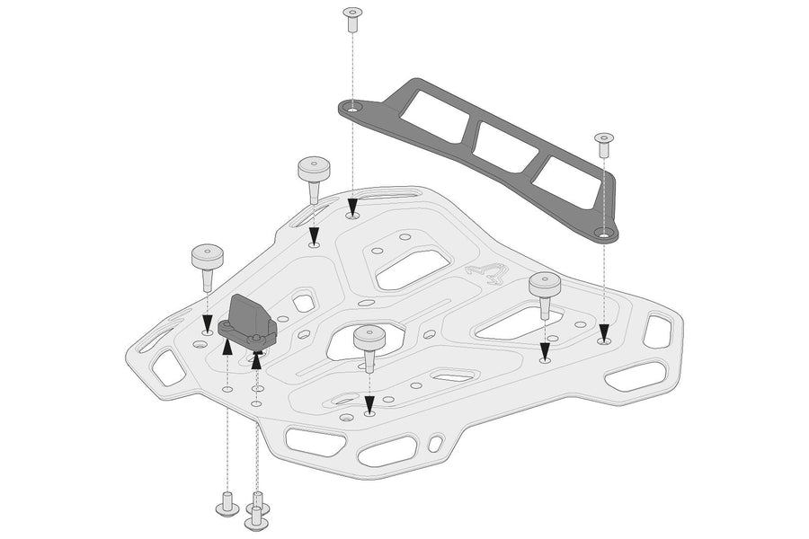[SW-MOTECH] - Adventure-RACK-sovitinsarja Givi/Kappa Monolockin tavaratelineeseen – kuva 2