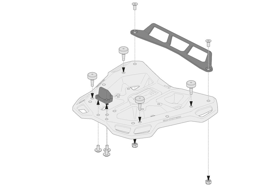 [SW-MOTECH] - Adventure-RACK-sovitinsarja Givi/Kappa Monolockin tavaratelineeseen – kuva 3