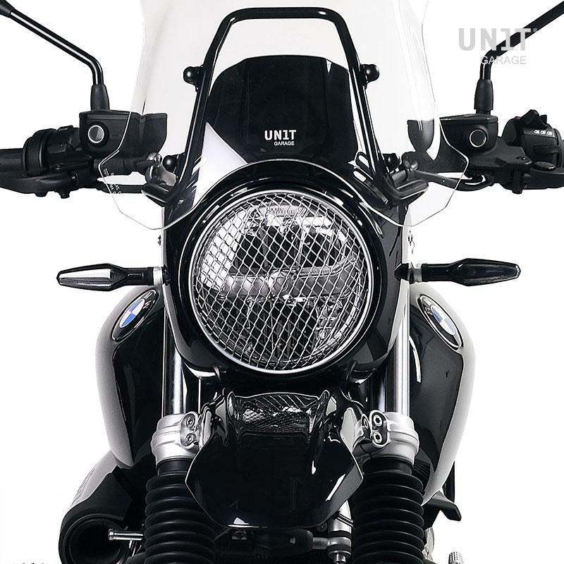 BMW R nineT 1200 Scrambler [2016-2023] - Scheinwerferabdeckung Schutzgitter Grau