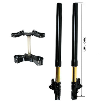 BMW R nineT 1200 Urban G/S (hoher Auspuff) [2017-2023] - Öhlins USD LOW Gabel-Kit + Einheit Garagenplatten und Füße (niedrige Version)