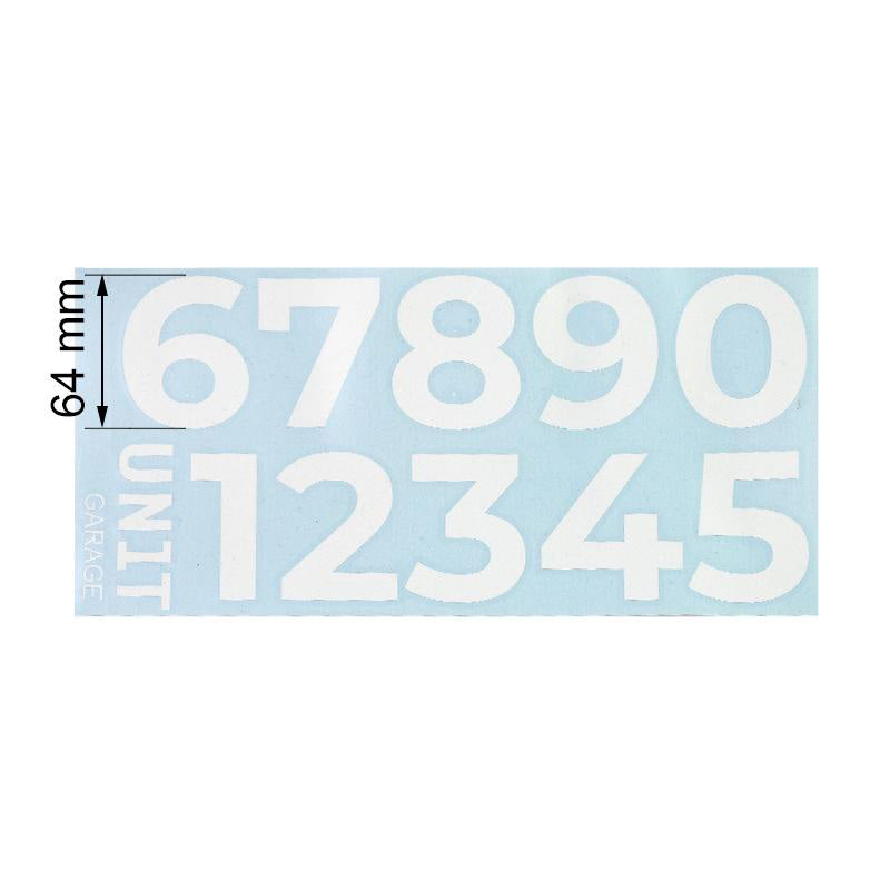 BMW R nineT 1200 Racer [2017-2020] - Weiße Klebenummern