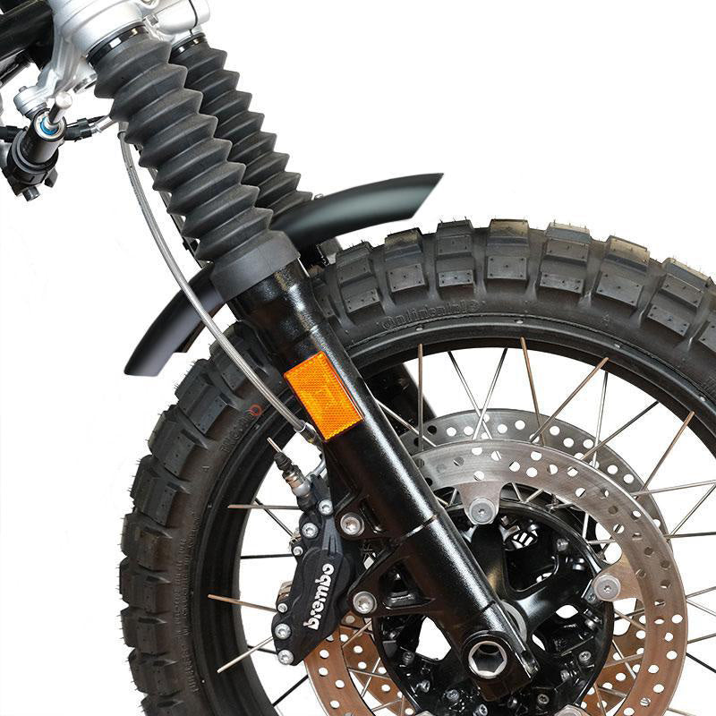 BMW R nineT 1200 Pure [2017-2023] - Schwarz Aluminium-Kotflügel mit Gabelstabilisator
