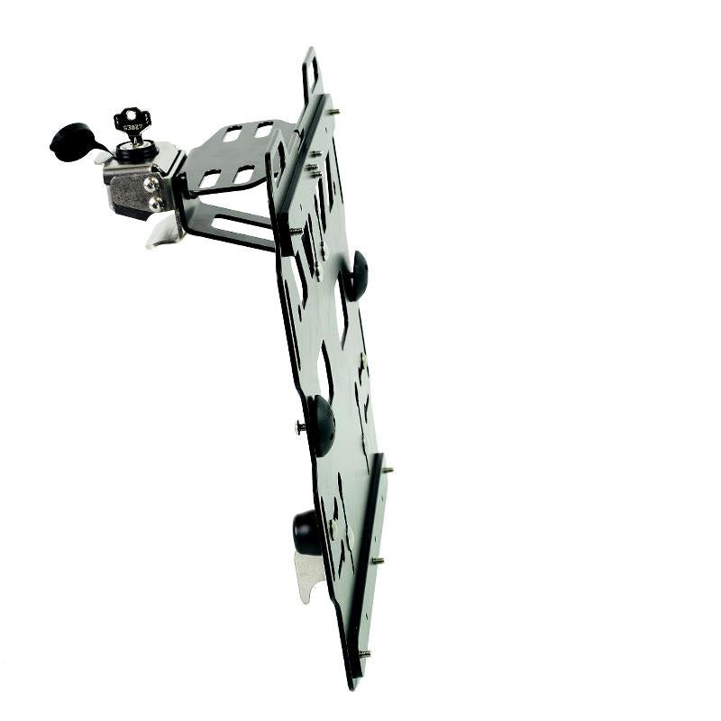 BMW R 1200 GS LC [2013-2018] - Aluminiumplatte + Schnellkupplung und Verschluss aus Edelstahl (Schalldämpferseite)