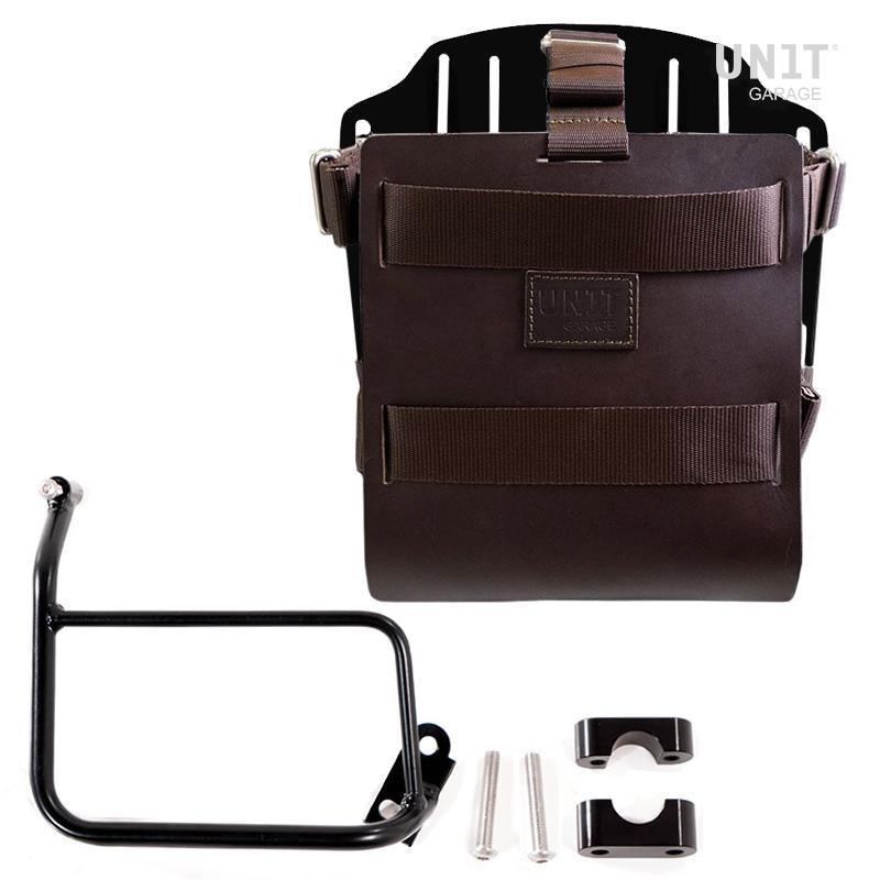 BMW R 120 G/S [2004-2012] - Alu-Taschenhalter Leder mit Schnellverschluss und Rahmen