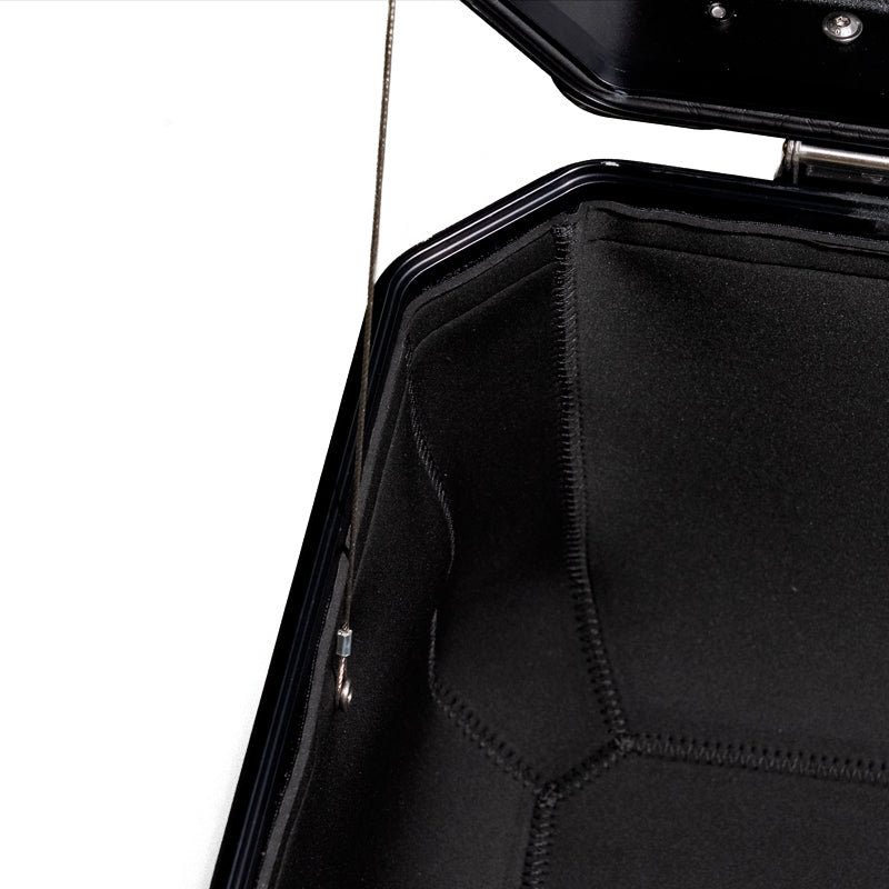 BMW R nineT 1200 Pure [2017-2023] - Neopren-Innenauskleidungen für Aluminiumtaschen Atlas 39L + 32L Auspuffseiten + Neopren-Innenauskleidung für Atlas 44L-Topcase