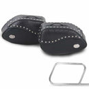 Motorradtasche [Hepco & Becker] - Satteltaschen Ivory schwarz – Rohrpacktaschenhalter