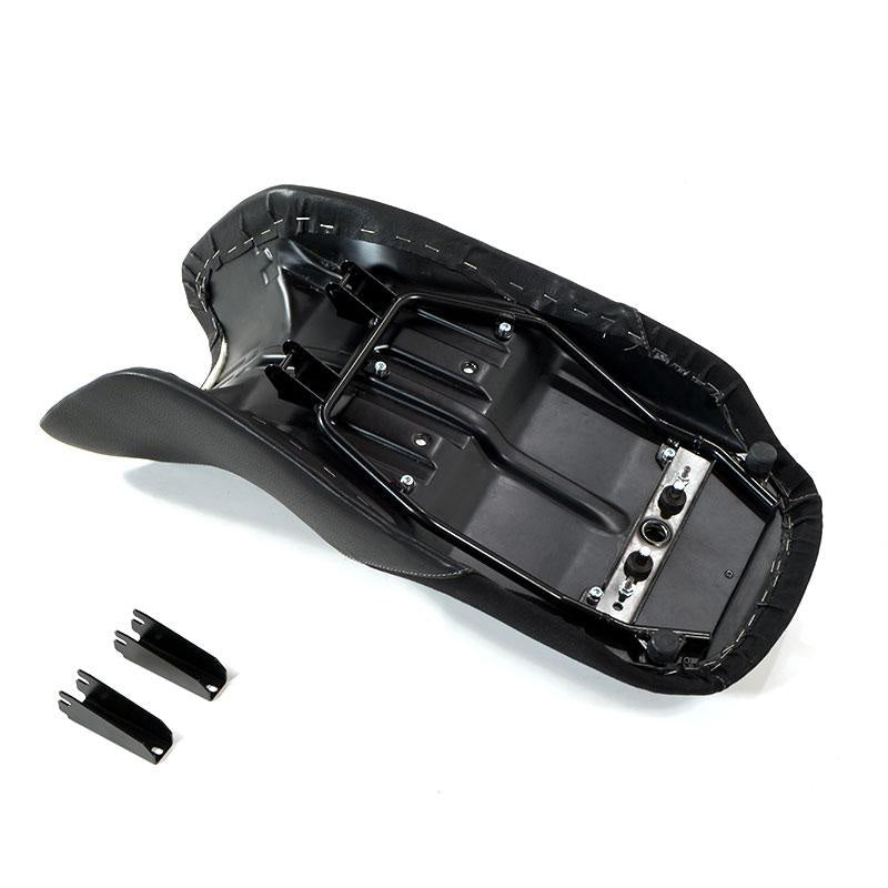 BMW R 1150 R [2000-2006] - Schwarzer Leder- und Canvas-Sattel für