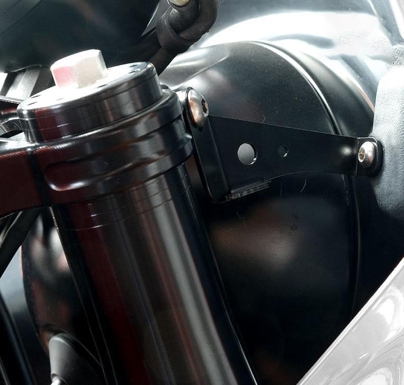 BMW R nineT 1200 Pure [2017-2023] - Montagehalterungen für Fenouil Windschutzscheibe mit Gabel cod.2904